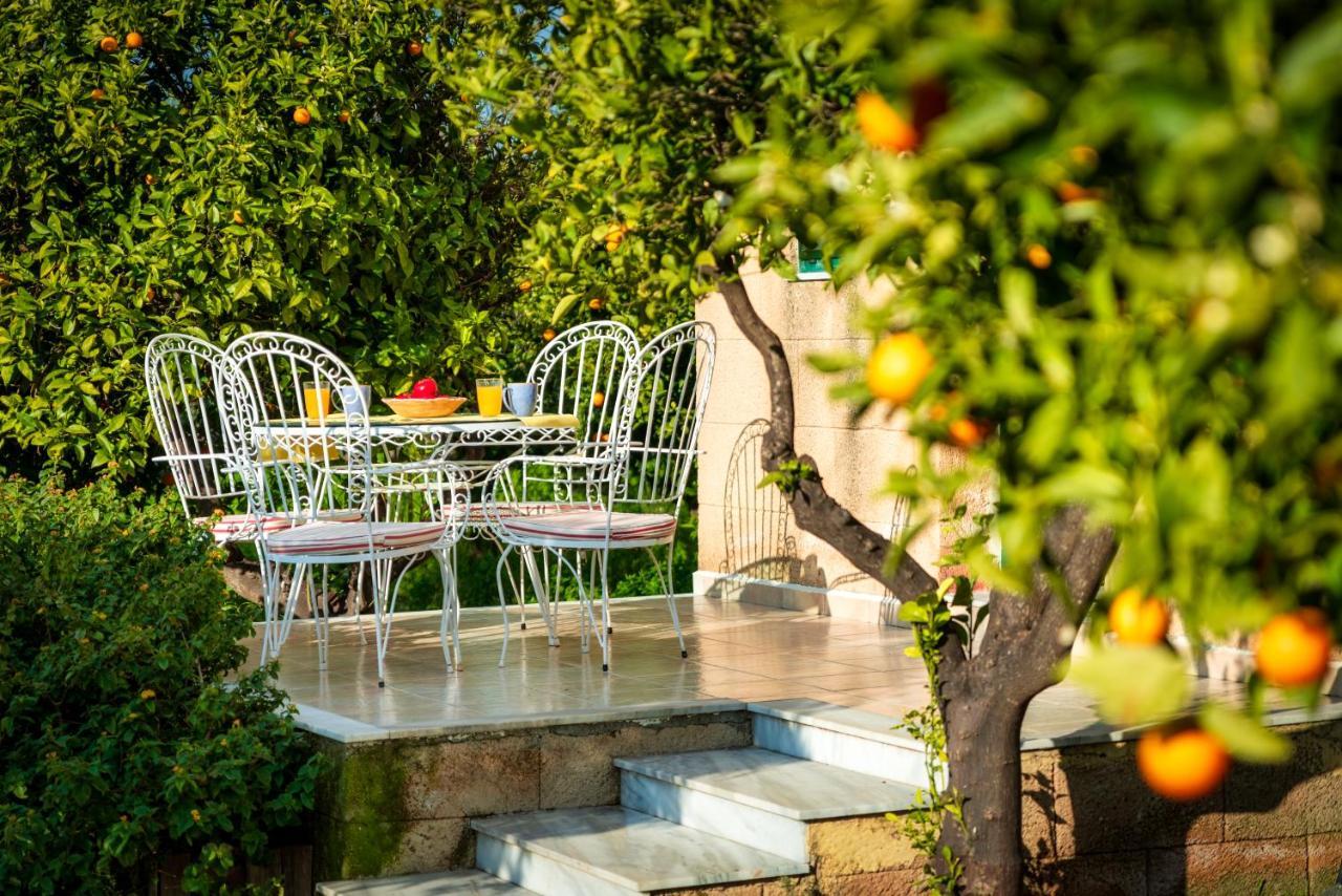 Вилла The Tower With The Orange Tree Garden Ялиссос Экстерьер фото